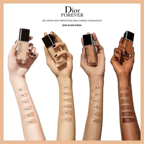 dior foundation shade match|dior forever glow foundation shades.